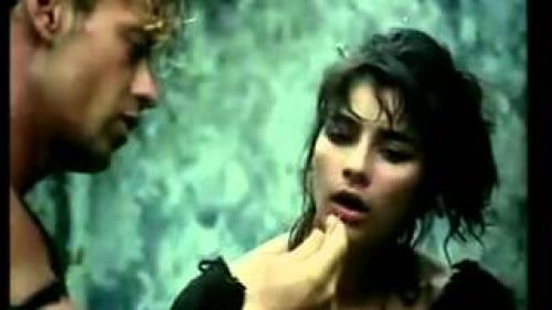 the guy is Rocco Siffredi and the girl is Rosa Caracciolo. they both married in real life. photo taken from tarzan the shame of Jane movie... 