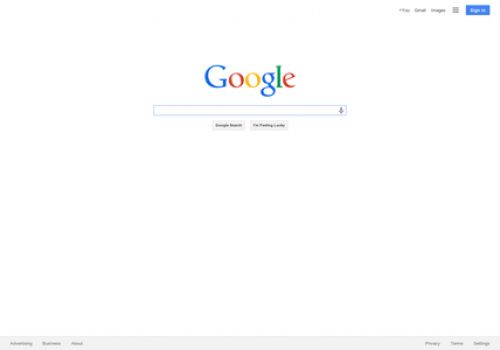 google front page