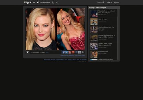 Gillian Jacobs on the left, Charlotte Stokely on the right.