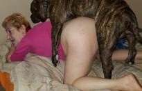 Are there more photos of this old whore fucking animals? Whats her name?