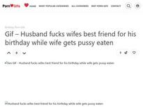 Whos the wife in this image the girl whos getting her pussy eaten