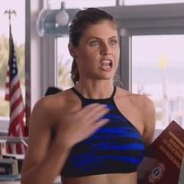 Alexandra Daddario in Baywatch (2017) : https://www.imdb.com/title/tt1469304/