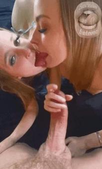 What is the name of these girls? ass kiss dick blonde sexy 