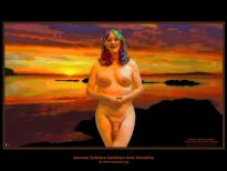 Erotica Art Sunset Over Davidina Canada