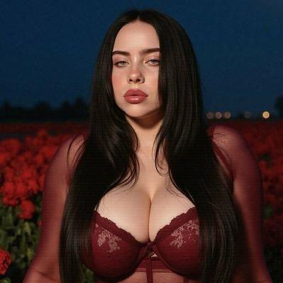 Billie Eilish, probably photoshopped 