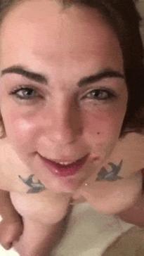 Who is this deepthroated brunette?