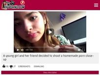 A young girl and her friend decided to shoot a homemade porn closeup