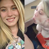 Who is this blonde cock sucker?