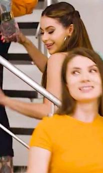 Nicole Black & Nicole Aria inScissor Happy Slut Gets Threeway! (Horny Hostel)
