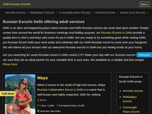 Russian Escorts in Delhi