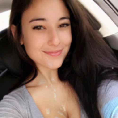 Angie Varona but it's a fake sperm