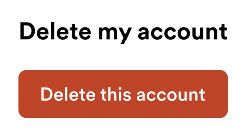 How I do delete my account?