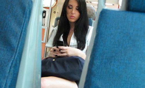 Kimmy Kay  - First She Rides The Train, Then My Cock