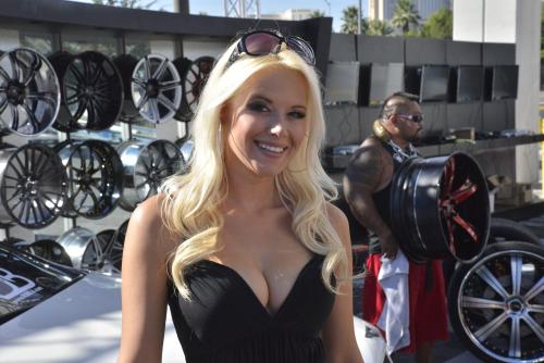 A model from Auto Show, Hard to get her name... https://www.automobilesreview.com/pictures/sema/2012-show-girls/