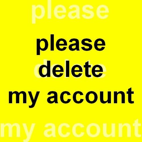 please delete my account