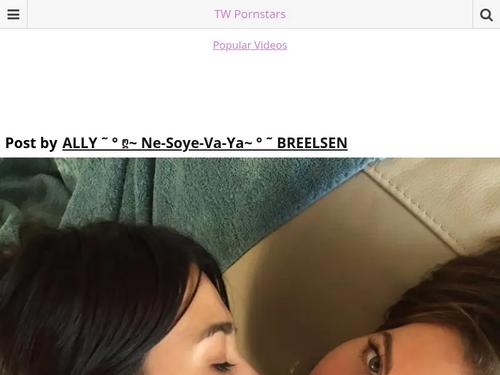 Name of the girl whose on top of ally breelsen