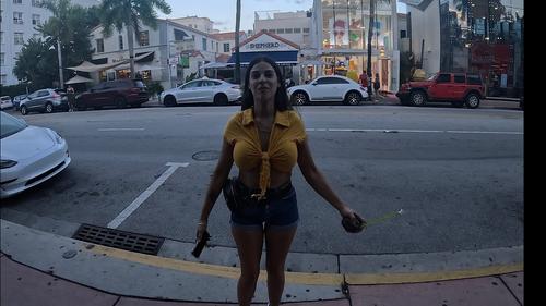 Random girl from that video: https://www.youtube.com/watch?app=desktop&v=VfgDGZ2g5SI she apperars at 01:22. Maybe ask the guy who made that vlog for her name ;-)