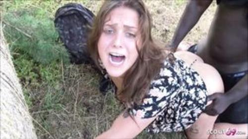 Outdoor Sex Threesome for German College Girl and 2 Big Cock - https://xhamster.com/videos/cuckold-let-black-stranger-fuck-his-gf-and-join-in-threesome-11774466