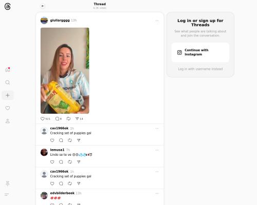 Shes obviously Argentine but this is a fake threads accounr