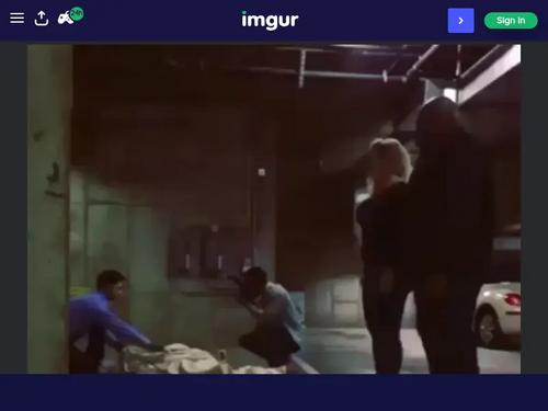 Who is this busty blonde?